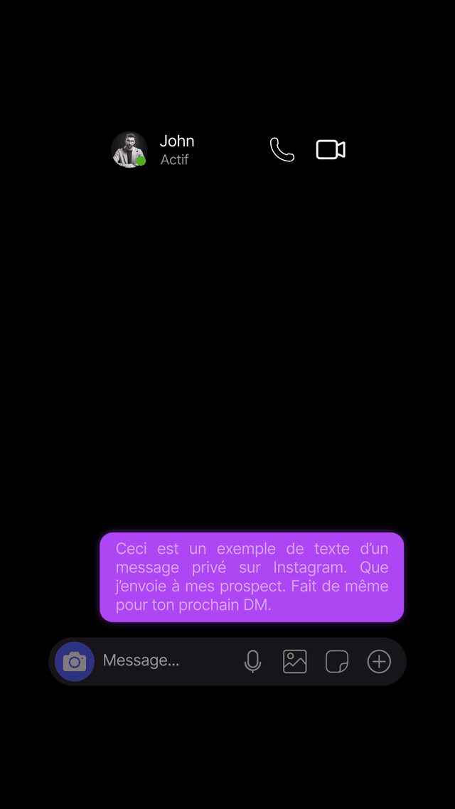 Instagram Messages, animé